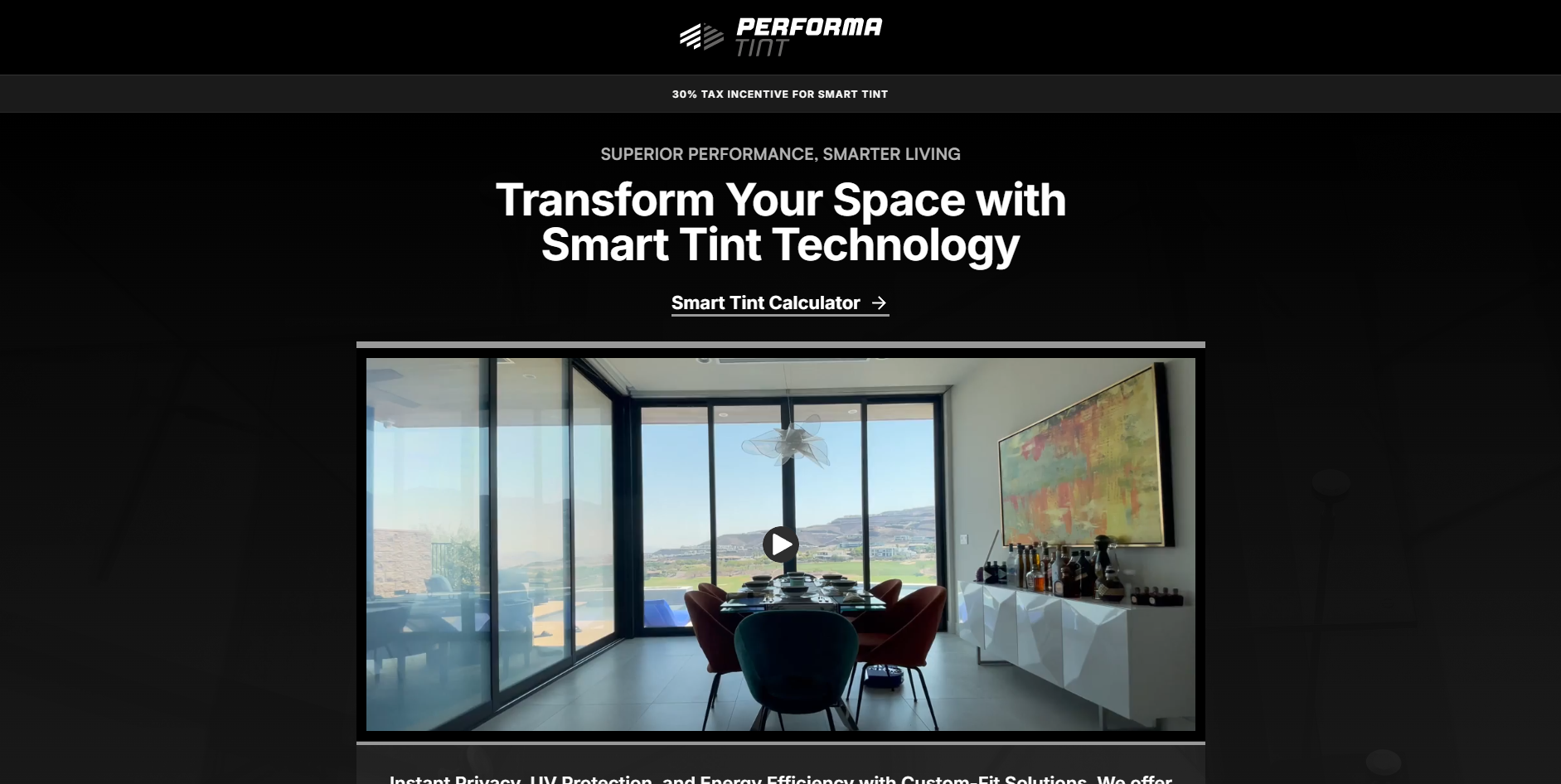 Performa Tint - Website