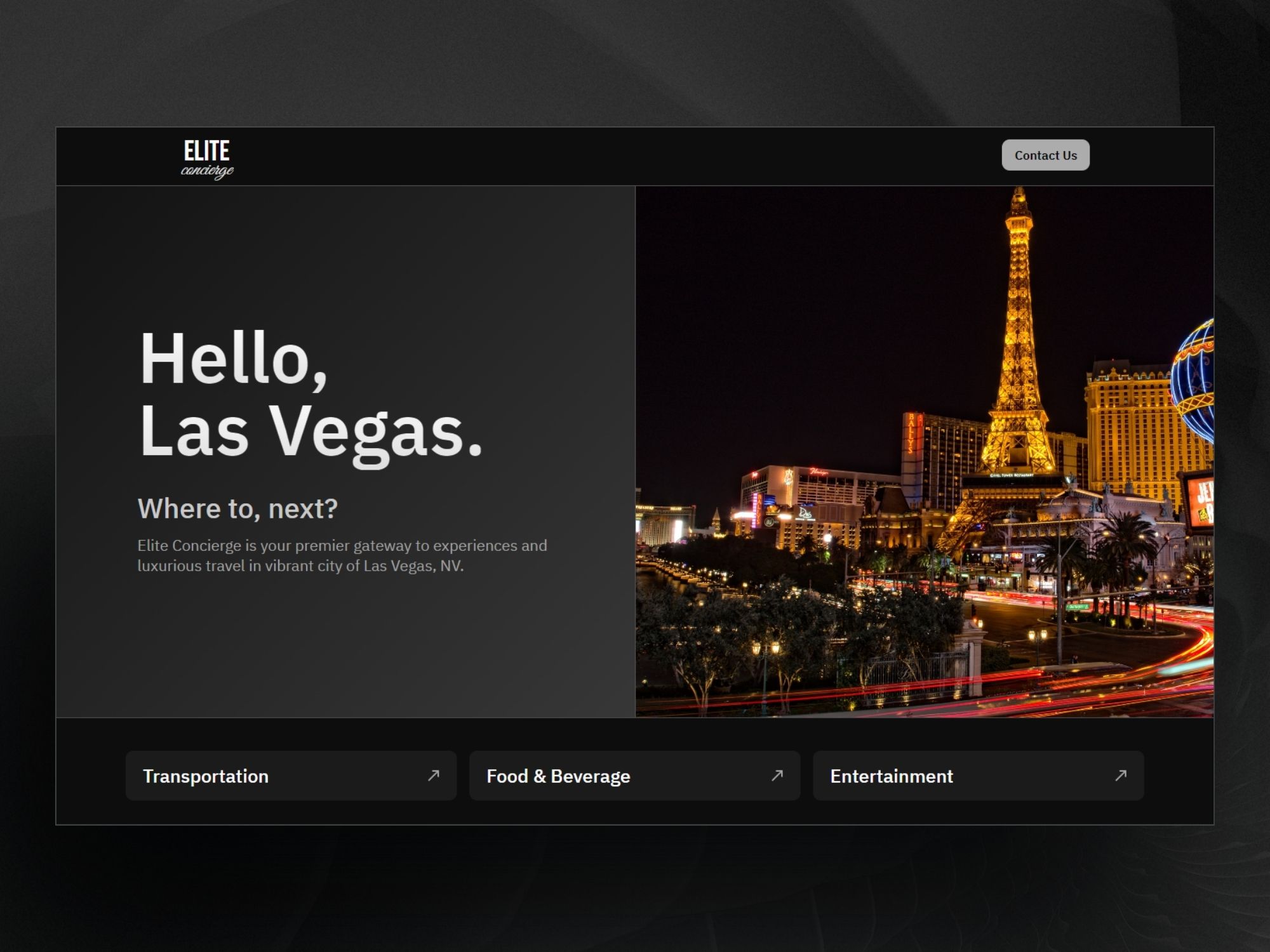 Elite Concierge - Website