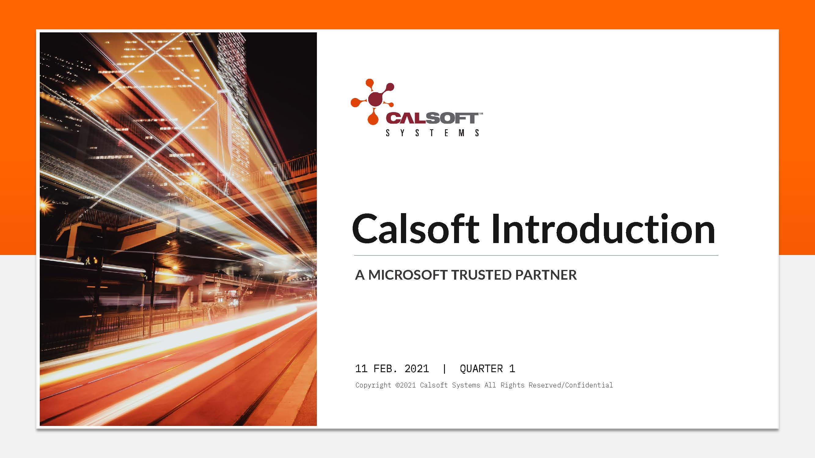 Calsoft Introduction Brochure – 2021 Refresh